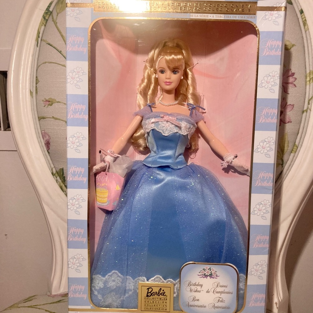 Vintage 2001 Barbie Birthday Wishes Collectors Doll
